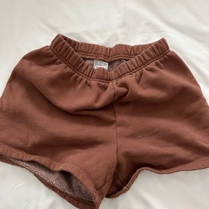 Aritzia Tna cozy fleece shorts